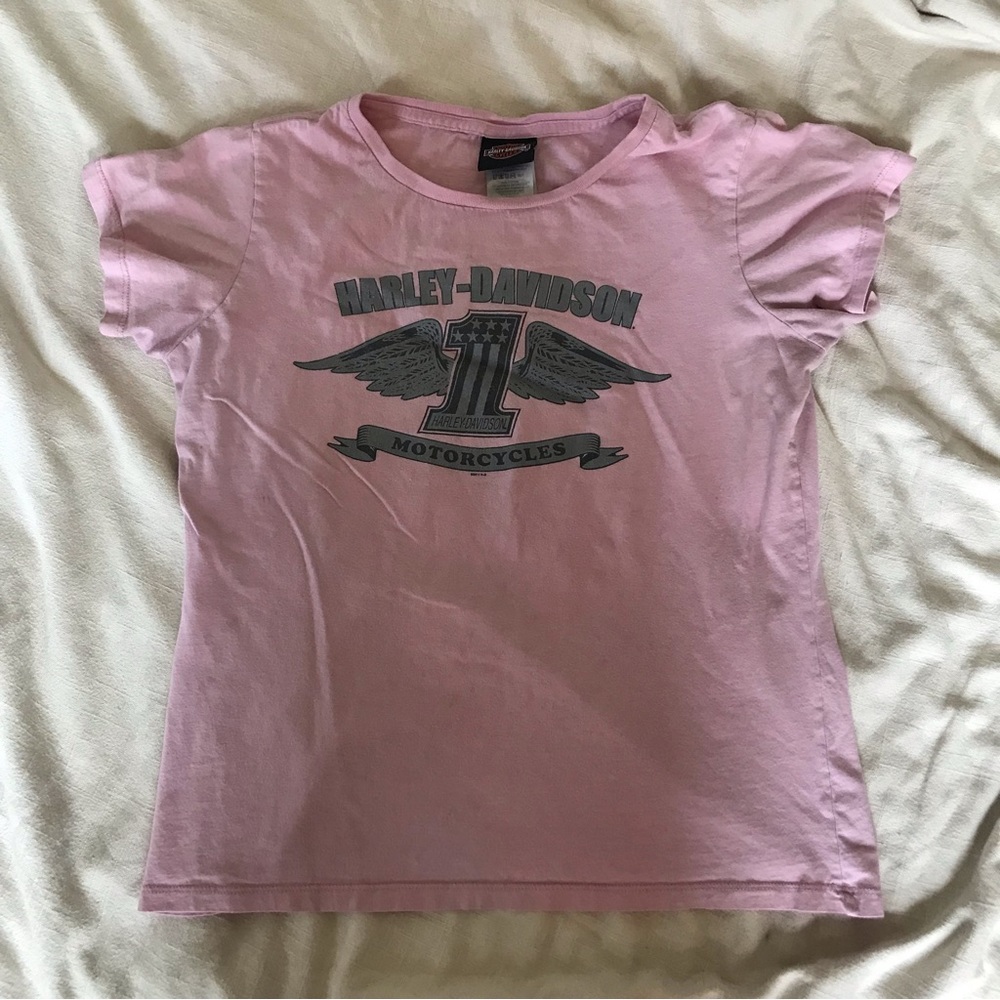 Harley Davidson pink shirt